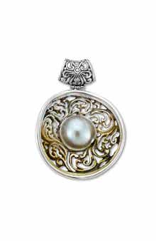 Grey Cultured Pearl Pendant