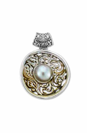 Grey Cultured Pearl Pendant
