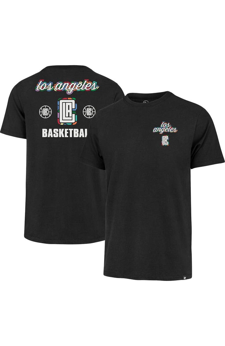 '47 Men's '47 Black LA Clippers 2022/23 City Edition Backer Franklin T-Shirt, Alternate, color,