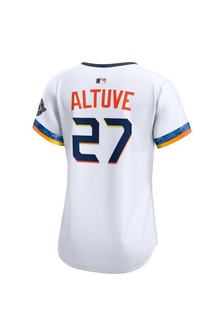 Women's Nike Jose Altuve White Houston Astros 2025 City Connect Limited Player Jersey, Alternate, color, White