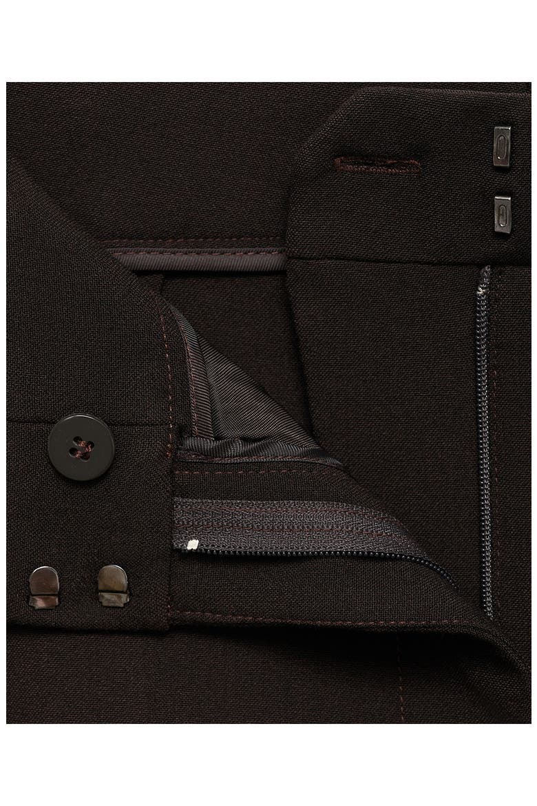 Straight Leg Suit Trousers, Alternate, color, CHOCOLATE