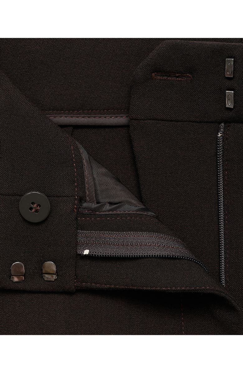 MANGO Straight Leg Suit Trousers, Alternate, color, Chocolate