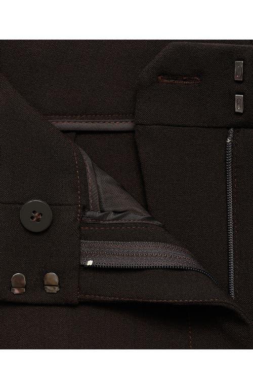 Mango Straight Leg Suit Trousers In Black