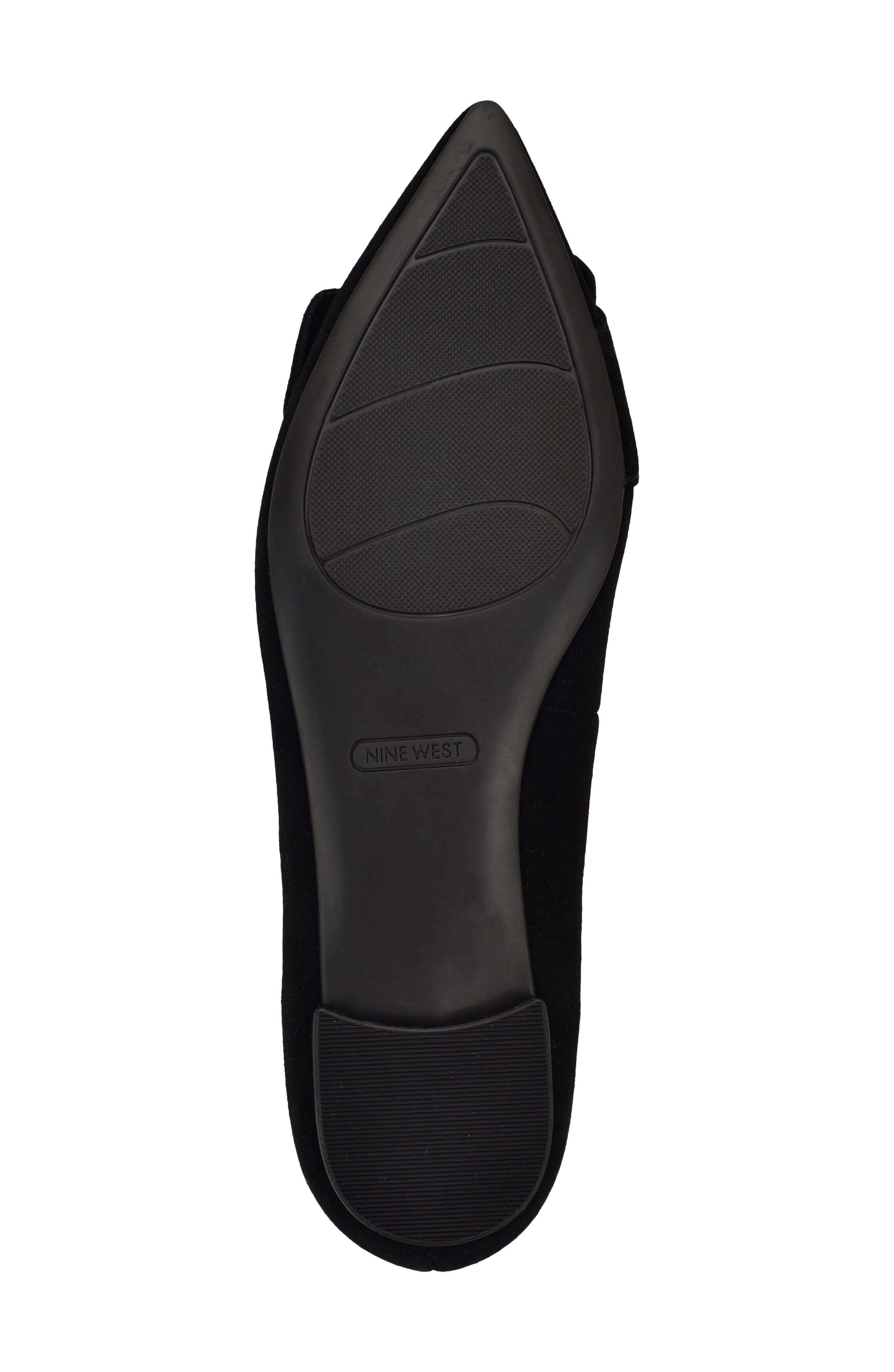 Nine West Jesike Pointed Toe Flat, Alternate, color, Black 2