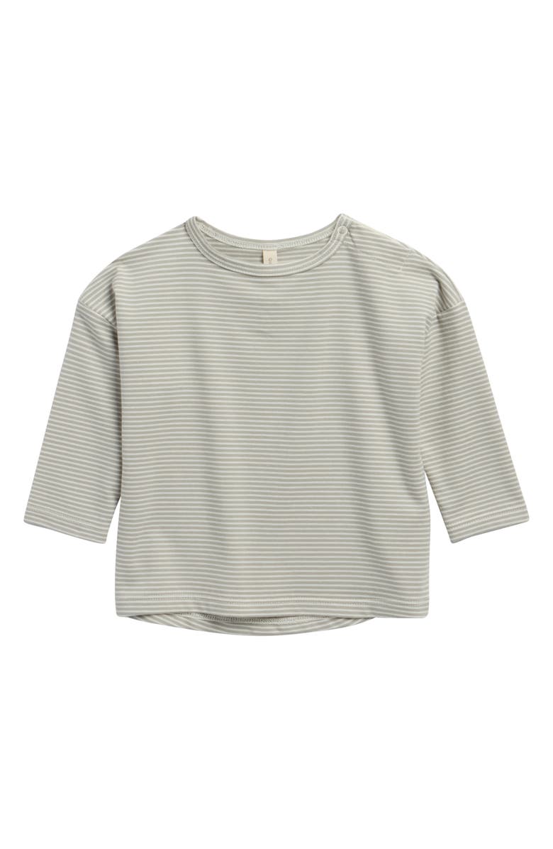 QUINCY MAE Kids' Sage Stripe T-Shirt, Main, color, Sage