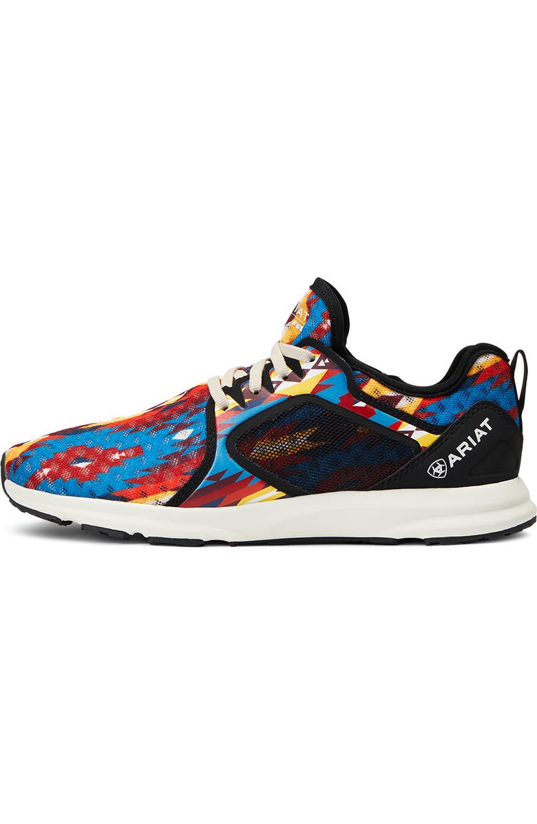 Ariat Fuse Low Top Sneaker, Alternate, color, Blue Geo Print