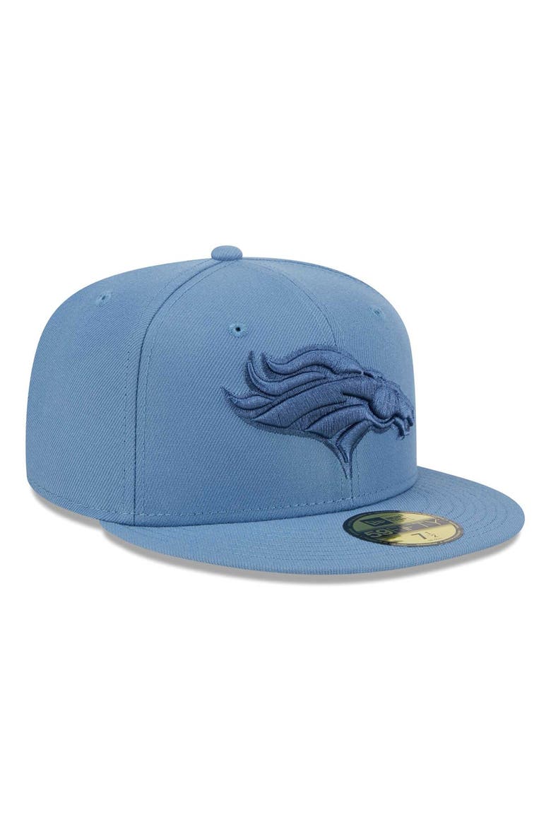 Men's  New Era Blue Denver Broncos Color Pack 59FIFTY Fitted Hat, Alternate, color, Blue