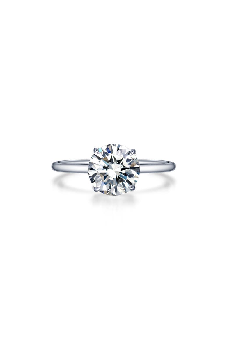 Simulated Solitaire Diamond Ring, Main, color, WHITE