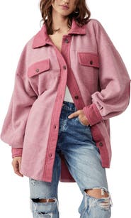Free People We the Free Ruby Fleece Shirt Jacket
