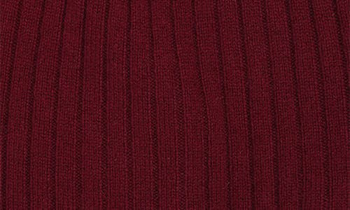 Ralph Lauren Lauren Signature Cashmere Beanie In Burgundy