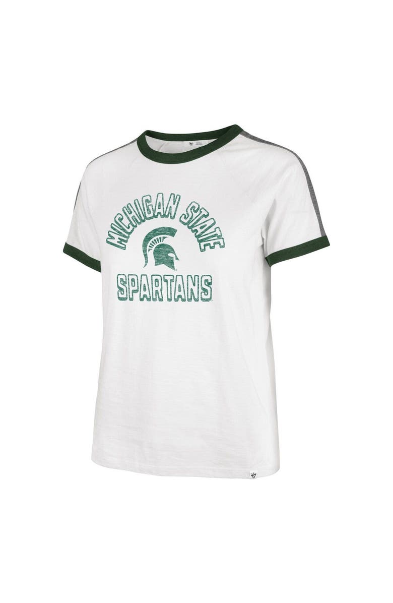 '47 Women's '47 White Michigan State Spartans Sweet Heat Peyton T-Shirt, Alternate, color,