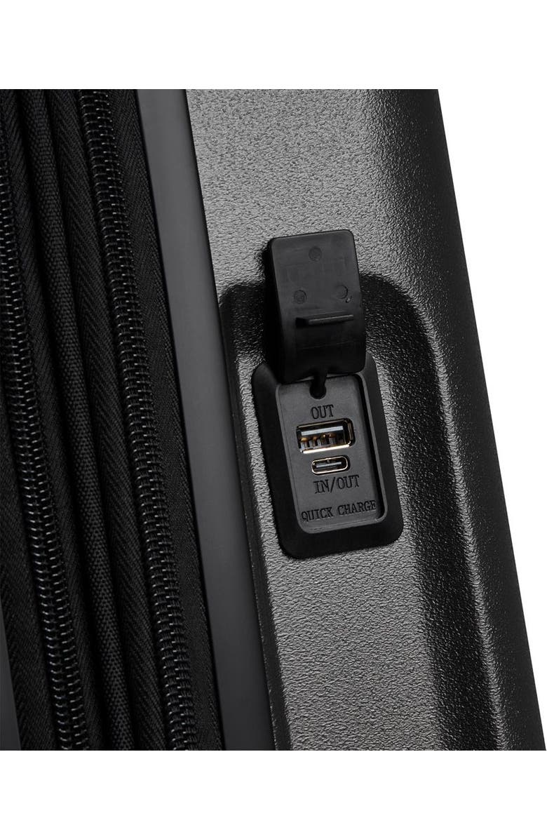 Delsey Paris Turenne 2.0 Carry-On 22-Inch Spinner Luggage with Front Pocket, Alternate, color, Black