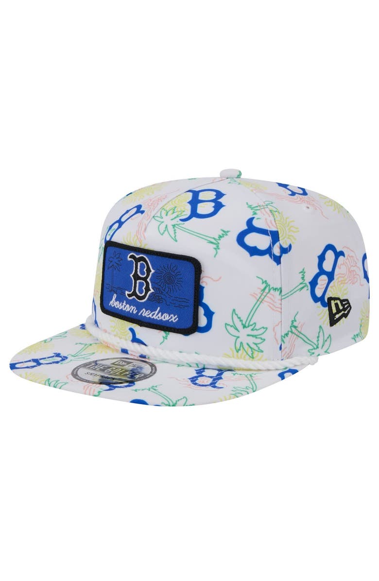 New Era Men's New Era White Boston Red Sox Islander Golfer Snapback Hat, Main, color, White