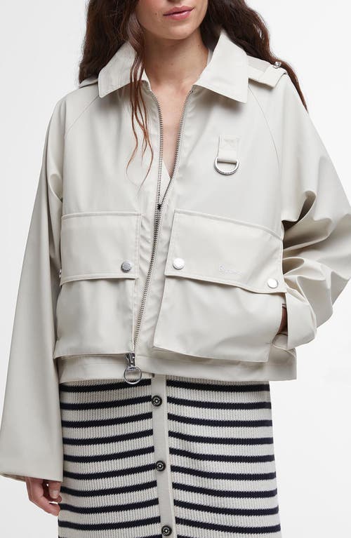Barbour June Water Resistant Jacket In Blanc