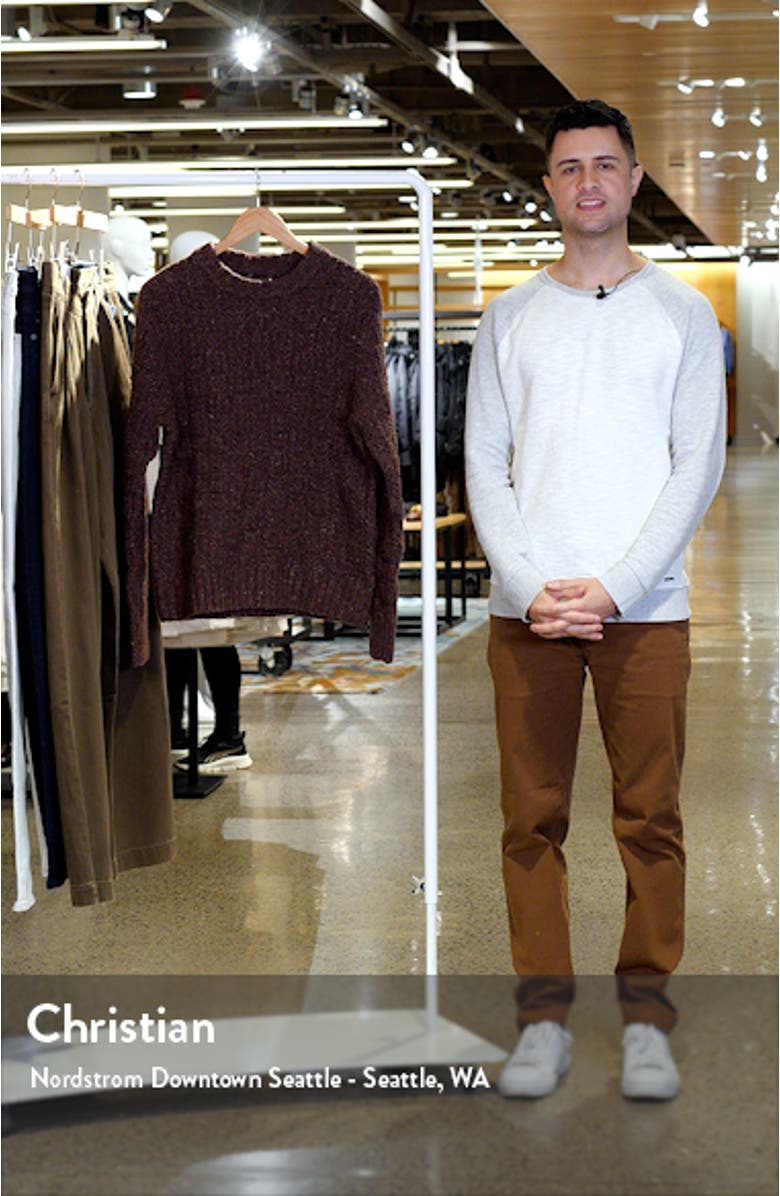 Wilde Cable Stitch Wool Blend Sweater, sales video thumbnail