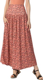 Kimi & Kai Women's Tiered Maxi Skirt