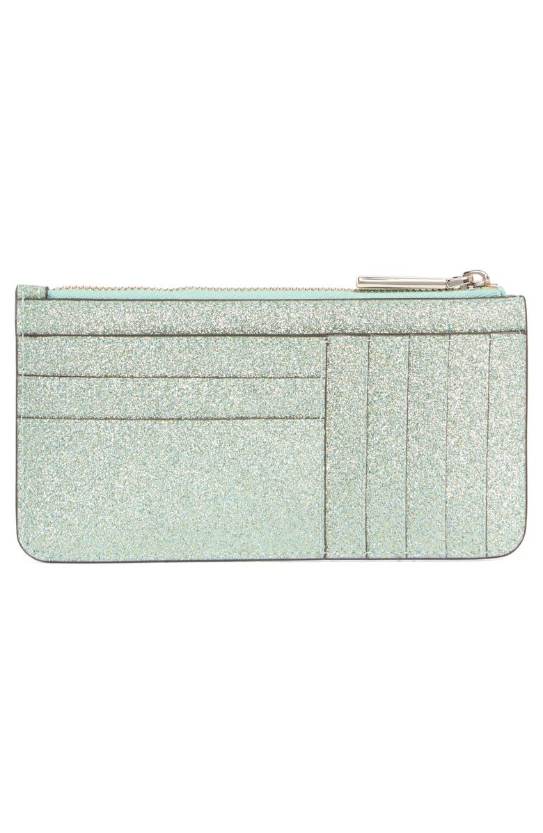 Kate Spade New York kenzie leather top zip wallet, Alternate, color, Seawater