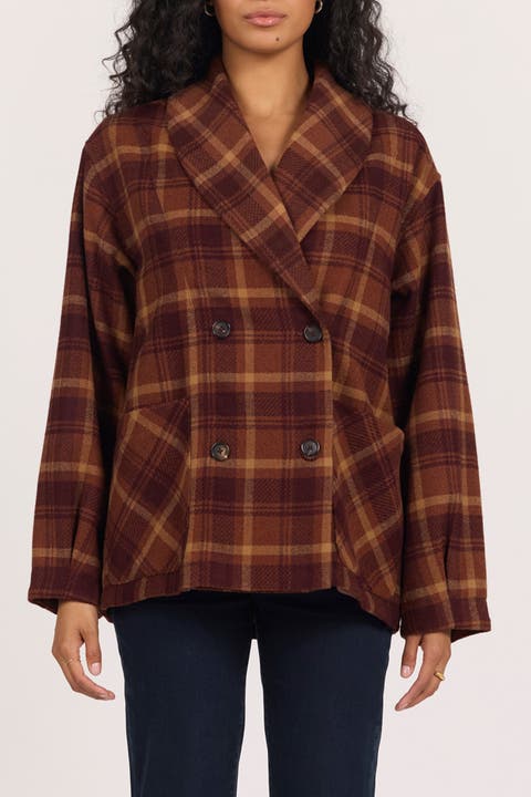 Marlow Plaid Double Breasted Jacket
