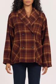 Dear John Marlow Plaid Double Breasted Jacket