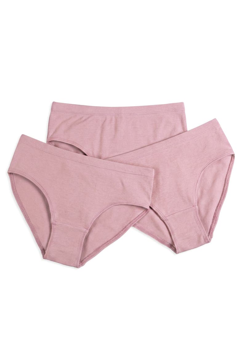 Bra & Underwear 6 Piece Set, Alternate, color, Ballet Pink