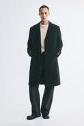 H&M Single-breasted Wool-blend Coat