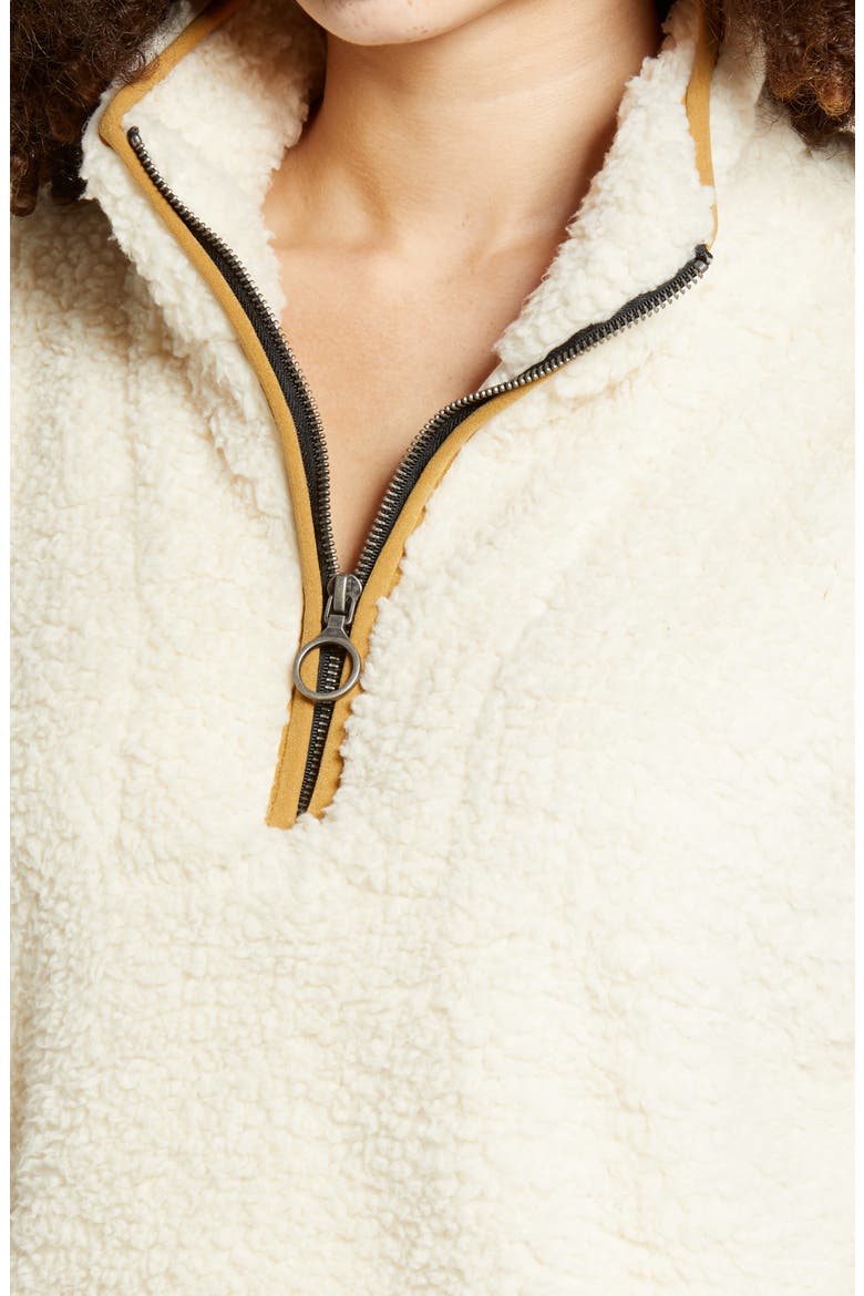 Wubby Fleece Pullover, Alternate, color, IVORY/ LEOPARD