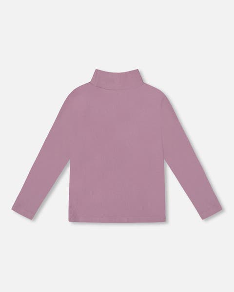 Super Soft Ribbed Mock Neck Top (Little Kid & Big Kid)