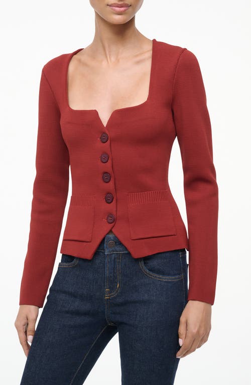 Staud Rachela Top In Sangria In Red