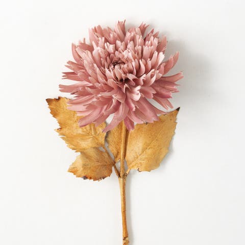 Sullivan's Dahlia Stem, Pink Faux Floral Stem for Crafting, Weddings, Home and Holiday Decoration, 27.5 Inch