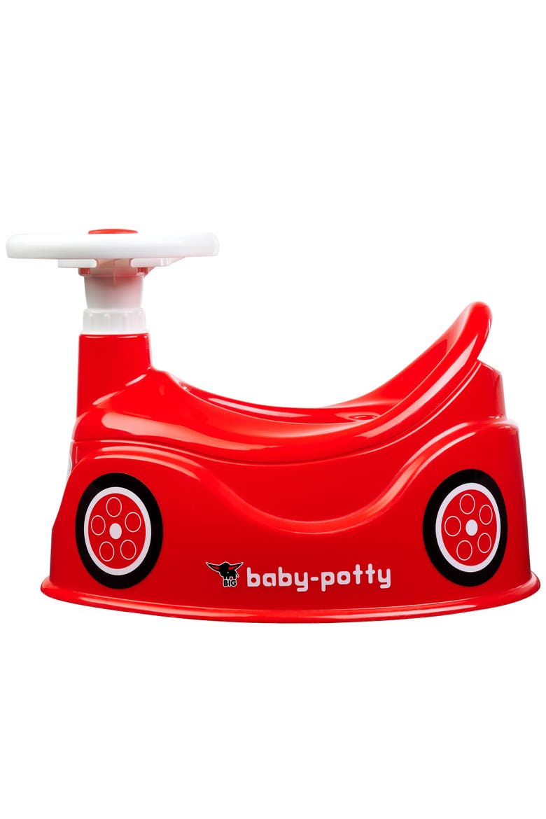 Baby Potty, Red, Training Toilet In Fun Bobby Car Design, Alternate, color, Red