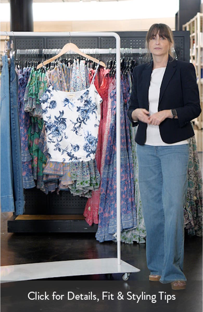 Jane Floral Print Silk Camisole, sales video thumbnail