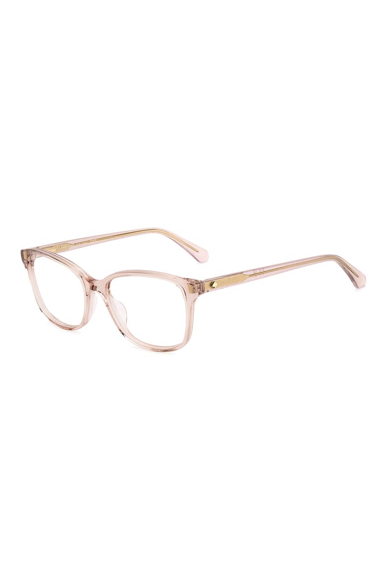 reilly 55mm rectangular reading glasses, Alternate, color, PINK