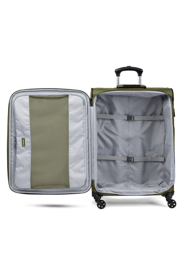 Pilot Air 2 25 Inch Expandable Spinner Suitcase, Alternate, color, OLIVE/ BLACK