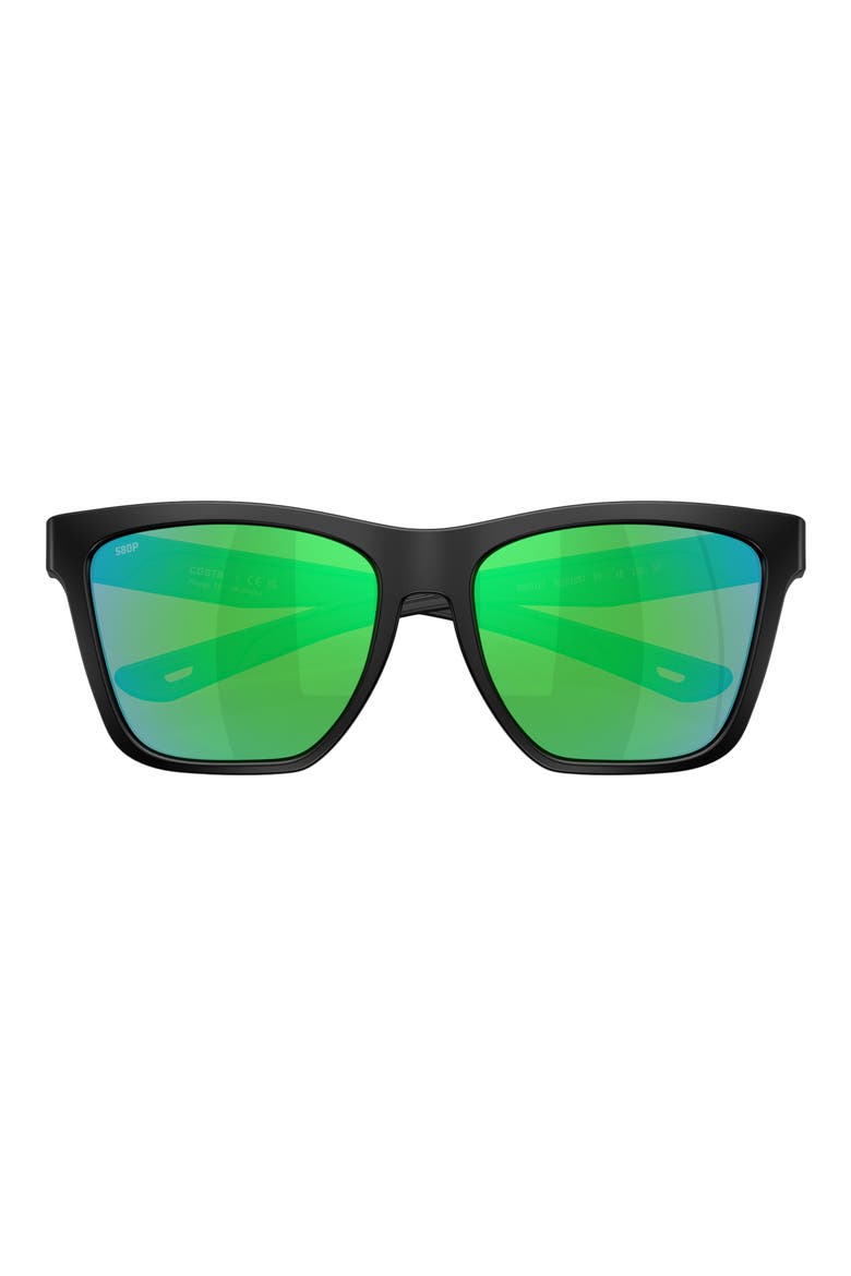 Panga II 57mm Sunglasses, Alternate, color, MATTE BLACK / GREEN