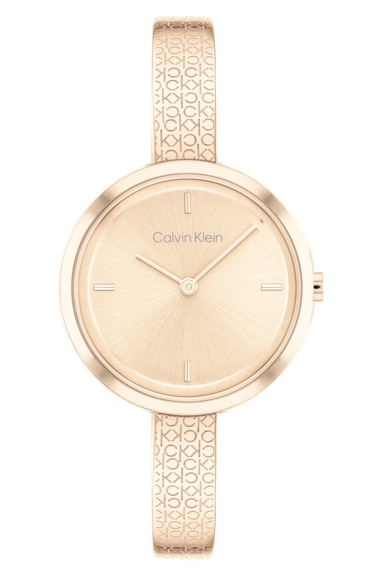 Bangle Bracelet Watch, 30mm, Main, color, CARNATION GOLD