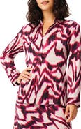 NIC+ZOE Blurred Ikat Button-Up Shirt