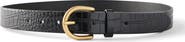 Cotton On Men's Croc Embossed Belt