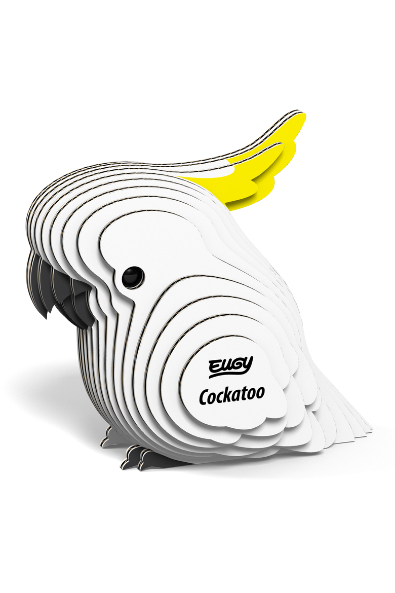 Cockatoo 3D Puzzle, Alternate, color, No Color