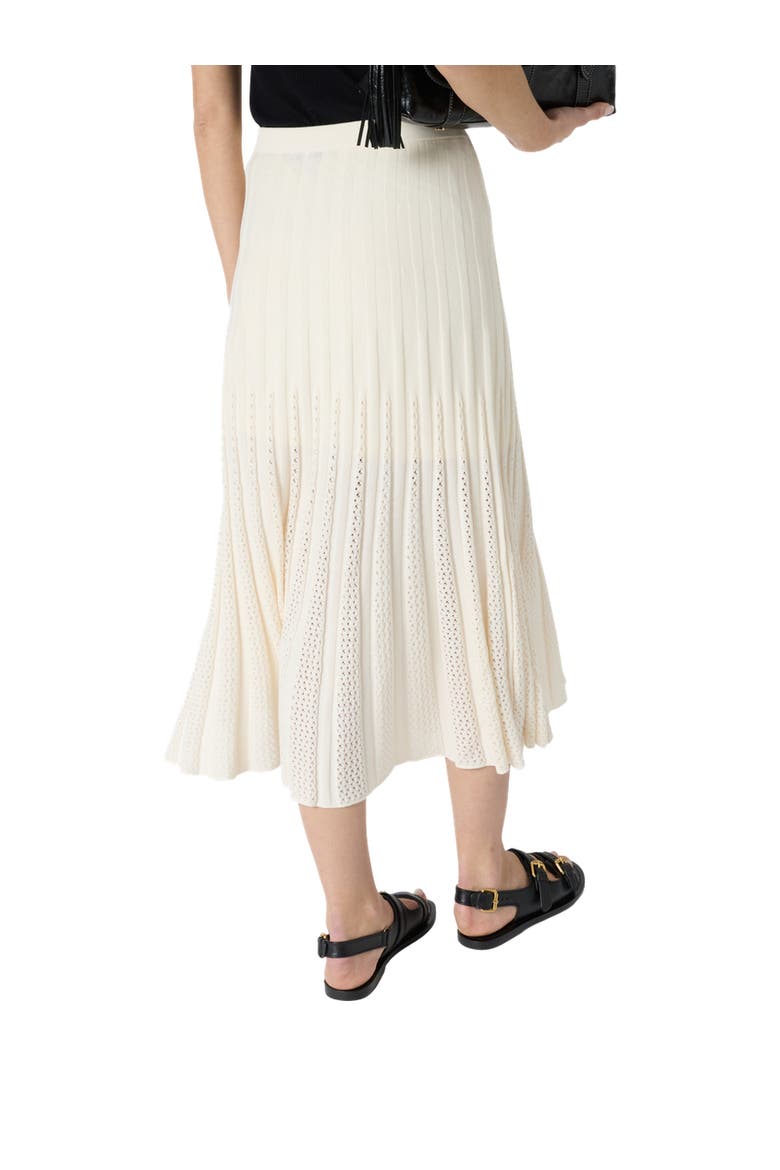 Jocelyna Ribbed Knit Midi Skirt, Alternate, color, Ecru