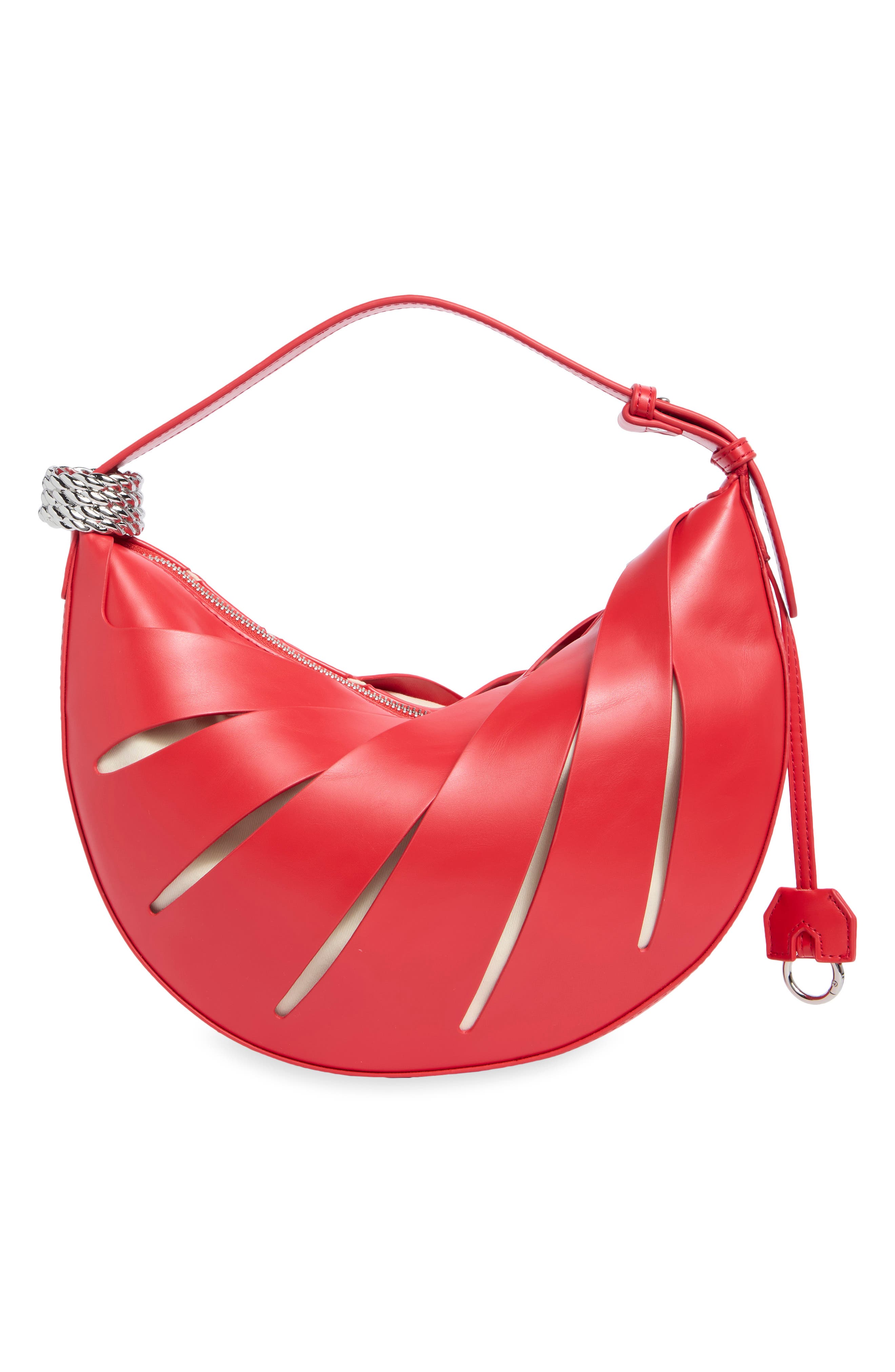 Jana Hollow Out Shoulder Bag, Alternate, color, RED