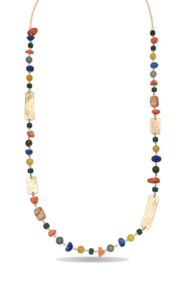 EYE CANDY LOS ANGELES Marisa Necklace, Main, color, Gold