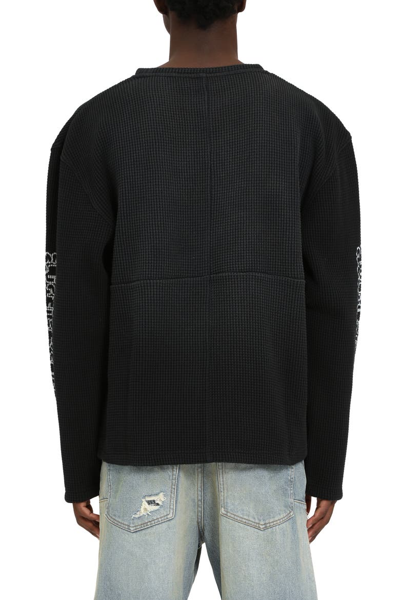 Long Sleeve Thermal Graphic T-Shirt, Alternate, color, BLACK