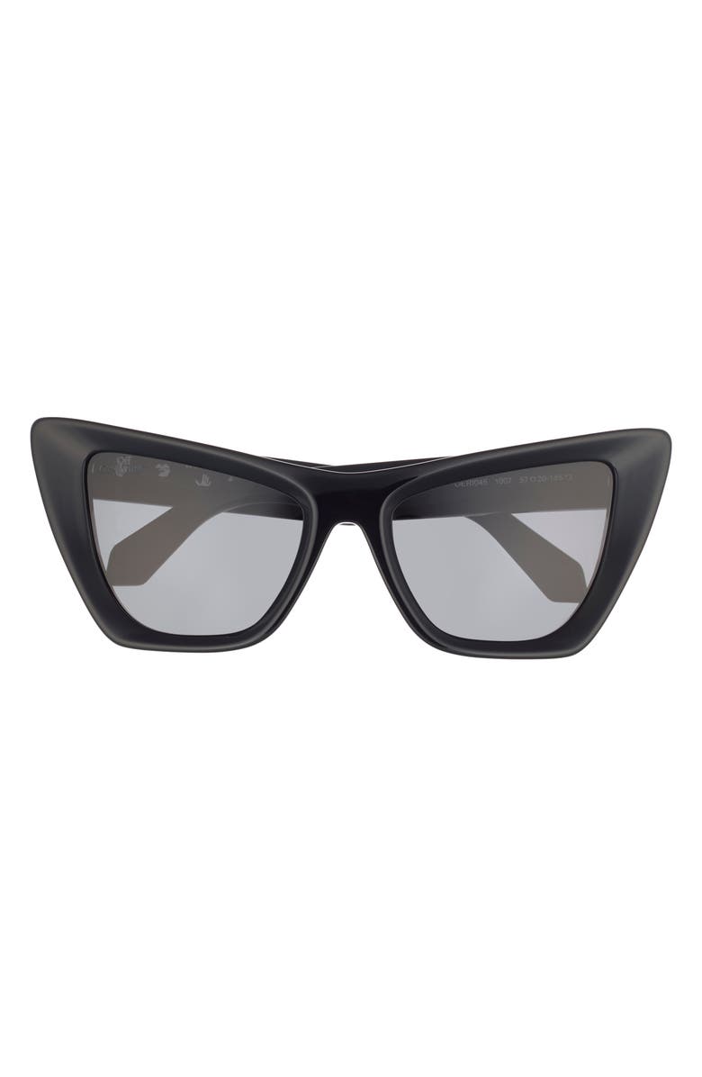 Off-White 57mm Edvard Cat Eye Sunglasses, Main, color,