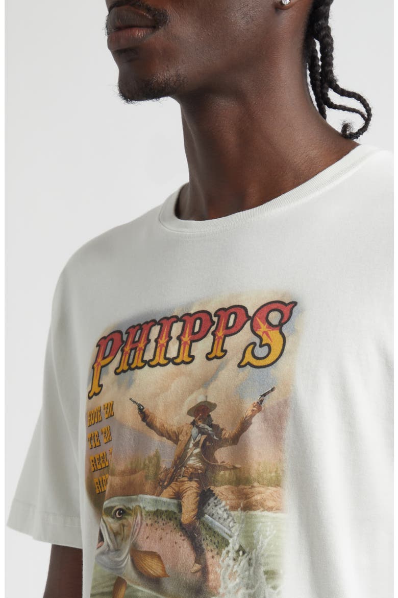 Fish Rider Graphic T-Shirt, Alternate, color, WHITE