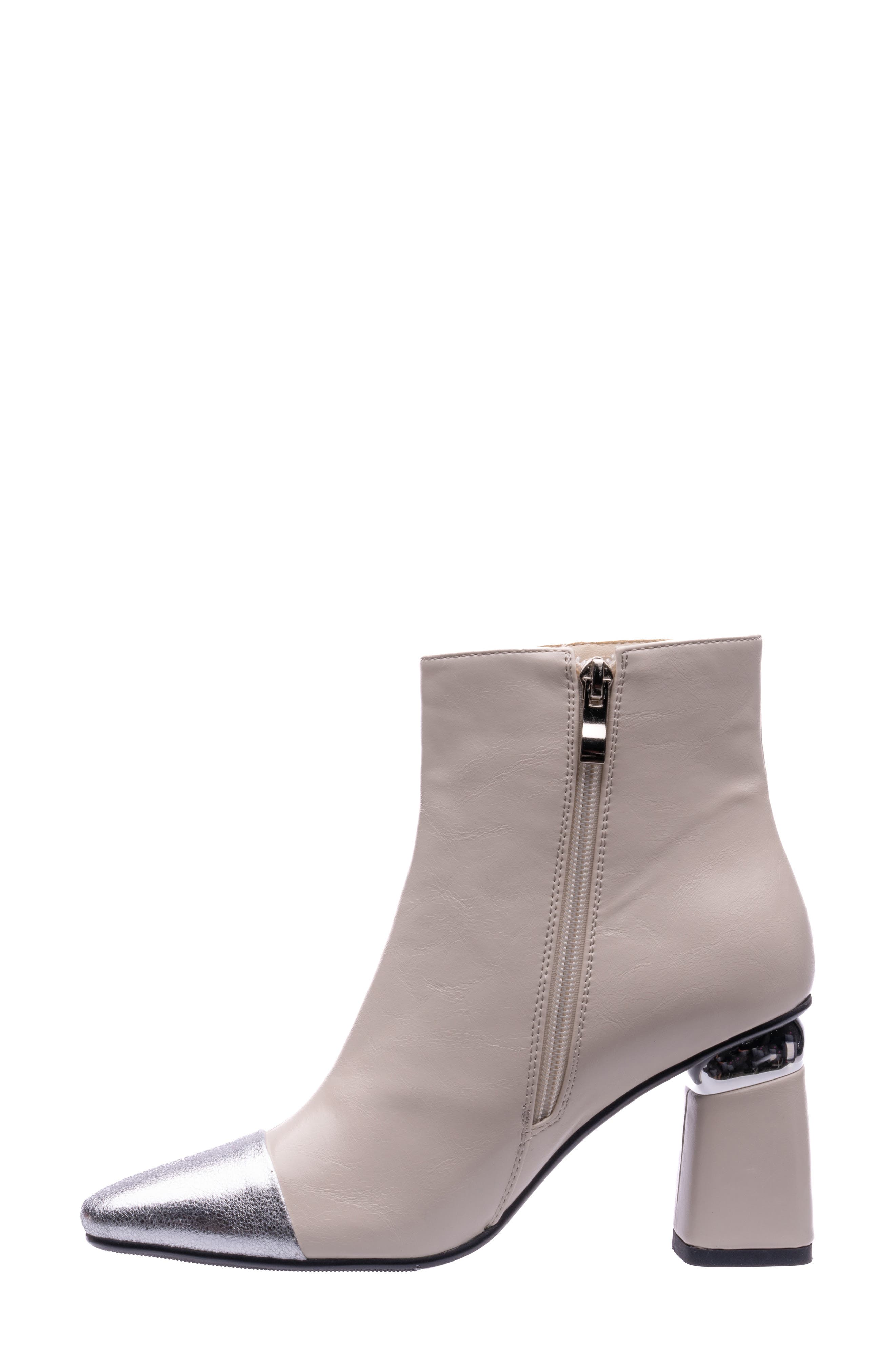 Two-Tone Bootie, Alternate, color, OFF WHITE