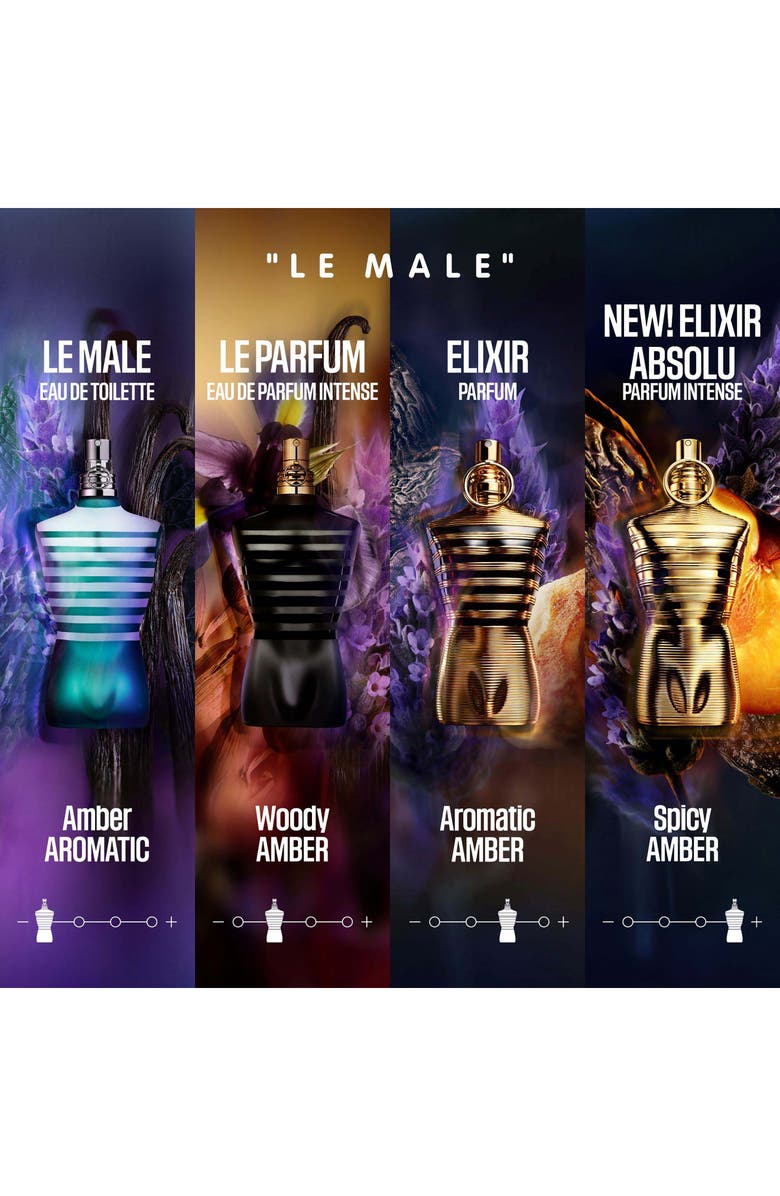 Jean Paul Gaultier Le Male Elixir Absolu 3-Piece Gift Set $253 Value, Alternate, color, 
