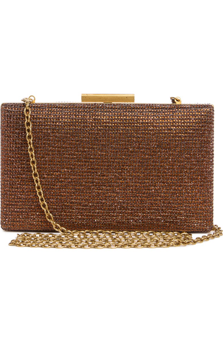 Kurt Geiger London Box Clutch, Alternate, color, Rust/Copper