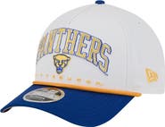 New Era Men's New Era White/Royal Pitt Panthers Arch Two-Tone Rope 9FORTY A-Frame M-Crown Adjustable Hat