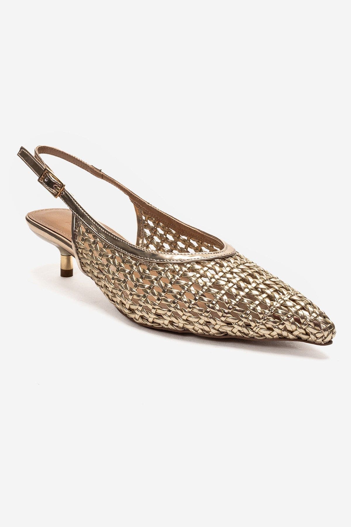 Orelis Kitten Heel Pump, Alternate, color, Gold