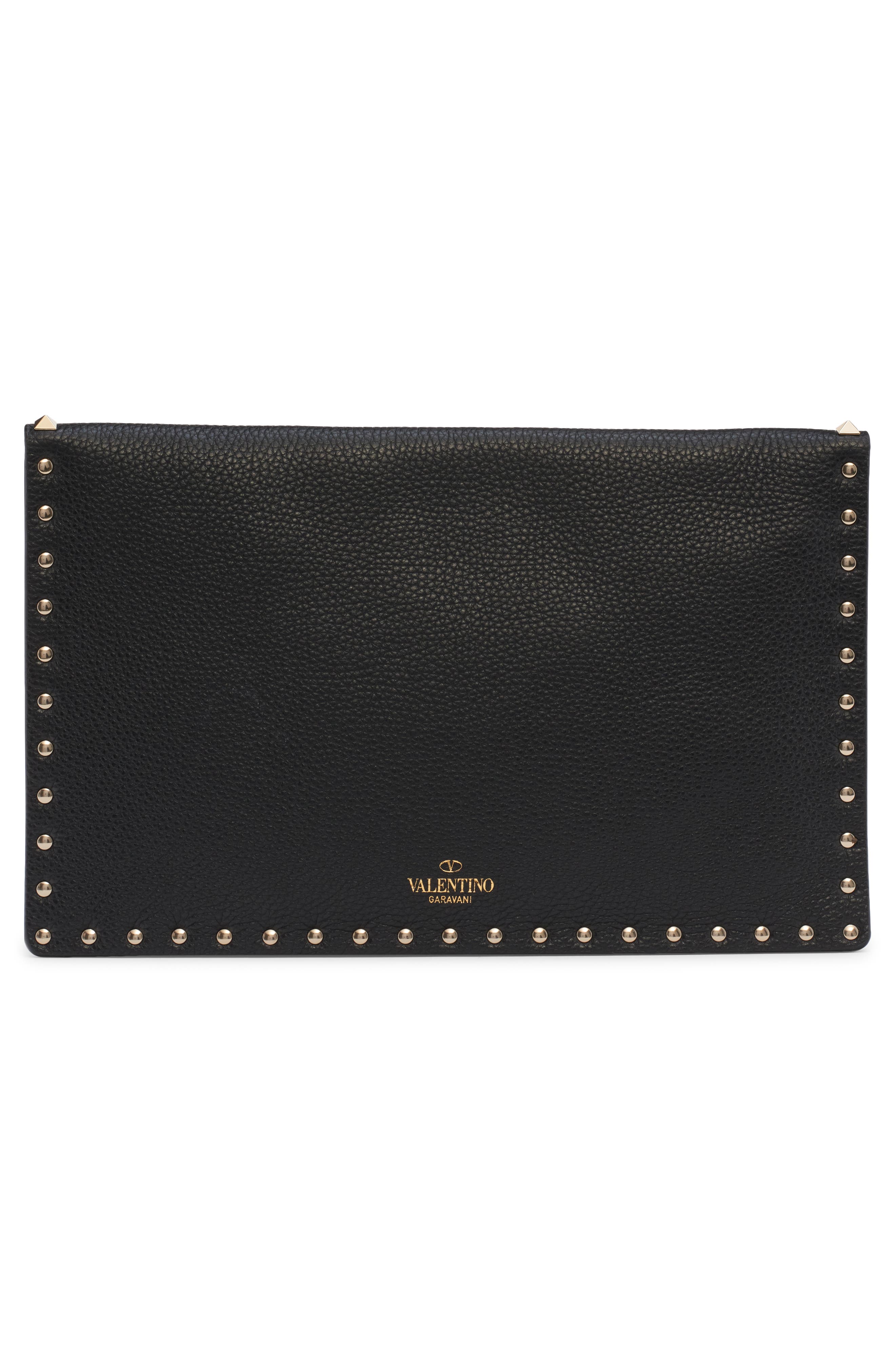 Valentino Garavani Large Rockstud Envelope Pouch, Alternate, color, 